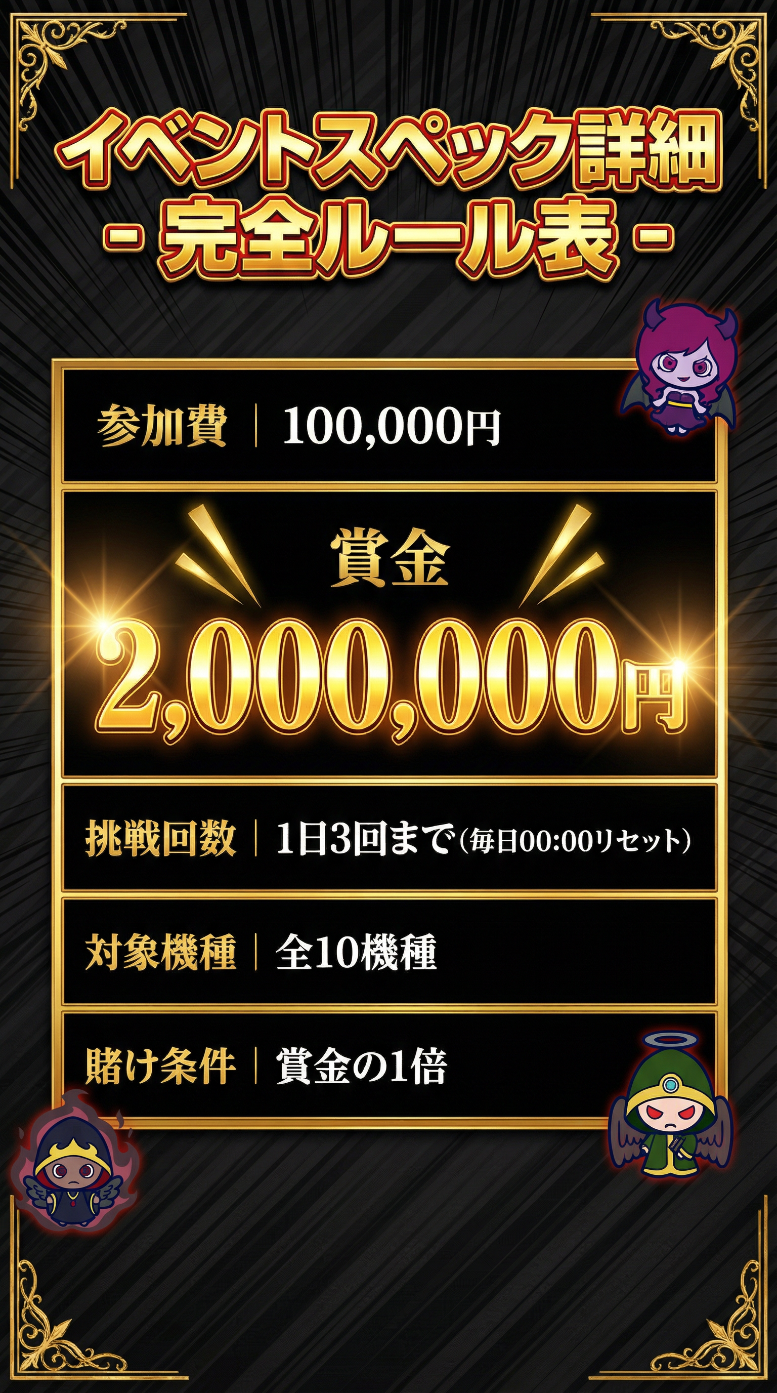 イベントスペック詳細 - 完全ルール表